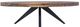 Moe's Home Collection Parq Amber Oval Coffee Table with Black Metal Base-1