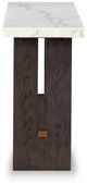 Signature Design by Ashley® Burkhaus White Sofa Table with Dark Brown Base-2
