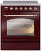 Ilve® Nostalgie II Series 30" Burgundy Pro Style Induction Range-3