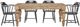 Legacy Classic Vintage Market 5-Piece Barnwood Oak/Kettle Black Dining Set-0