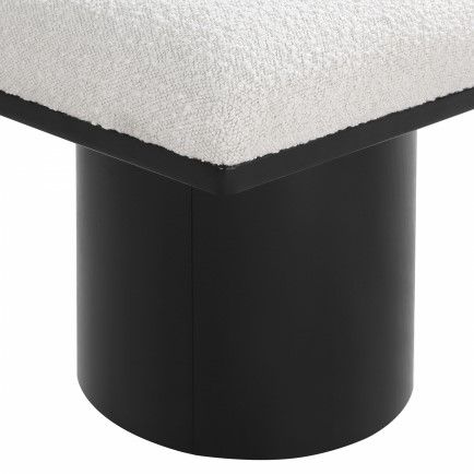 Meridian Furniture Pavilion 12-Piece Cream/Black 108" Modular Bench Set-3