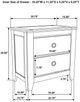Coaster® Hazlewood Vineyard Oak Nightstand-2