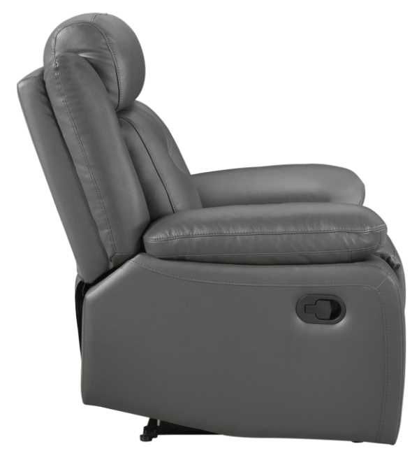 Homelegance® Laconia Dark Gray Manual Recliner-3