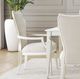 Michael Amini® La Marisia Creamy Pearl Dining Arm Chair-1
