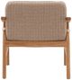 Dovetail Furniture Wembley Beige/Natural Fabric/Wicker/Wooden Outdoor Occasional Chair-3