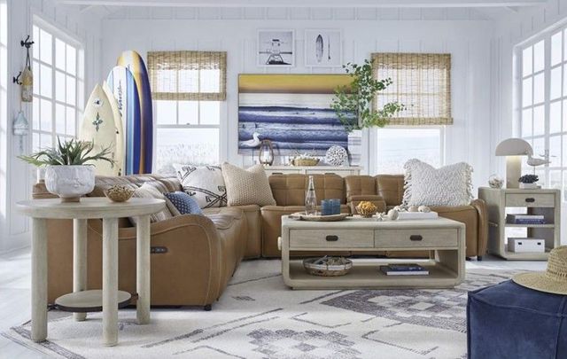 Magnussen Home® Sunset Cove Sanibel Brown Round End Table-1