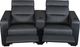 Salamander Designs® TC3 AV Basics Black Wedge Two-Seat Power Reclining Theater Seating-2