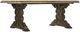 Hooker® Furniture La Grange Le Vieux Barn Wood Double Pedestal Dining Table with Flemish Paint Base-0