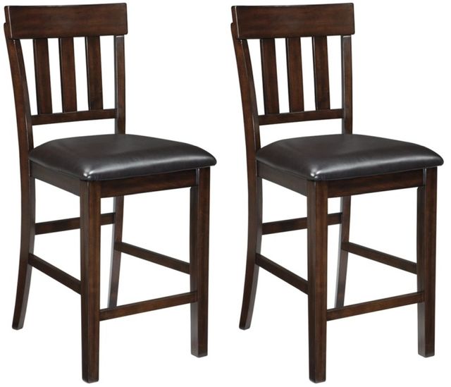 Signature Design by Ashley® Haddigan Dark Brown 2-Piece Bar Stool-0