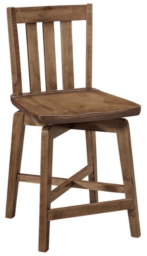 Archbold Furniture Customizable Amish Essentials Cooper Swivel Stool-0
