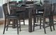 A-America® Mariposa Warm Gray Slatback Upholstered Barstool-1