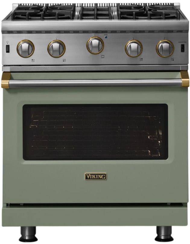 Viking® 5 Series 30" Eucalyptus Liquid Propane Pro Style Gas Range-0