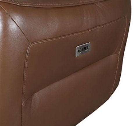 Furniture of America® Terentius Caramel Brown Power Reclining Sofa-2