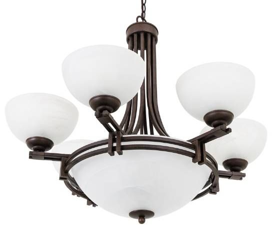 YHD Sequoia Dark Brown 7-Light Chandelier-2