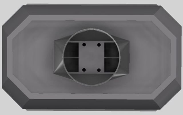 Vent-A-Hood® Designer Series 48" Gunsmoke Island Range Hood-2