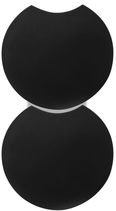Meridian Furniture Dimple 2-Piece Black Nesting Table-2