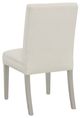 Fairfield® Customizable Entree Dining Straight Short Back Side Chair with Sheer Dove Legs with Buttons-3