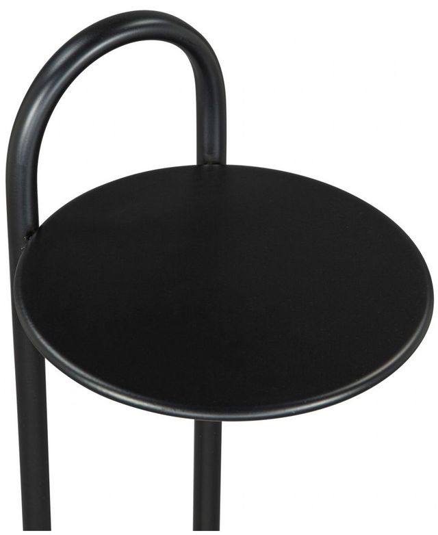 Zuo® Modern Christian Black Side Table with White Base-2