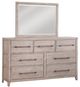 American WoodCrafters Aurora 5-Piece Whitewash King Panel Storage Bedroom Set-2