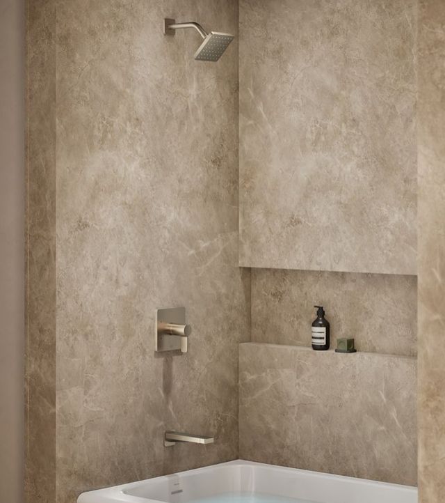 KOHLER® Parallel® Rite-Temp® Vibrant Brushed Bronze 1.75 GPM Bath and Shower Trim Kit-1