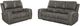 Coaster® Brickston 2-Piece Charcoal Power Reclining Sofa Set with Power Headrest and Lumbar-0