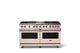Viking® 5 Series 60" Blush Pro Style Dual Fuel (NG) Range with Polished Chrome Trim-0