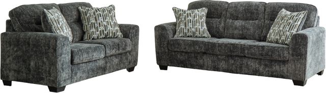 Signature Design by Ashley® Lonoke 2-Piece Gunmetal Living Room Seating Set-0