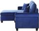 Homelegance® Monty 2-Piece Navy L-Shape Reversible Sectional Sofa Chaise-5