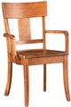 Urban Collections by Yutzy Woodworking Veneto Light Brown Office Arm Chair-0