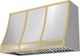 Zephyr Designer Collection 48'' Satin Gold Forte Hood Banding Kit-2