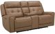 Liberty Furniture Carrington York Sand Leather Power Reclining Loveseat with Console-0
