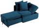 Furniture of America® Woburn Blue Convertible Chair-0