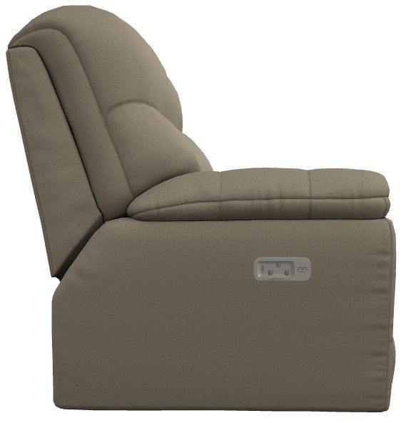 La-Z-Boy® Morrison Sable Power Reclining Loveseat with Headrest and Lumbar-2