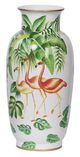 A & B Home Green/Orange/White Vase-0