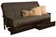 Kodiak Furniture Monterey Linen Charcoal/Espresso Queen Storage Futon with Mattress-0