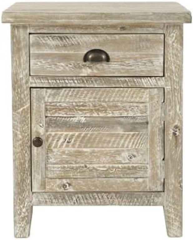 Jofran Inc. Artisan's Craft Washed Gray Accent Table-1