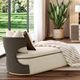 Michael Amini® West Kensington Chunky/Medium Espresso Chaise-1