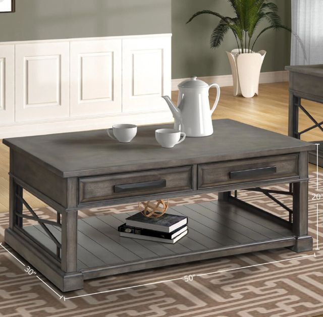 Parker House® Sundance Smokey Gray Cocktail Table-2