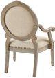 Olliix by Madison Park Beige Brentwood Exposed Wood Arm Chair-3