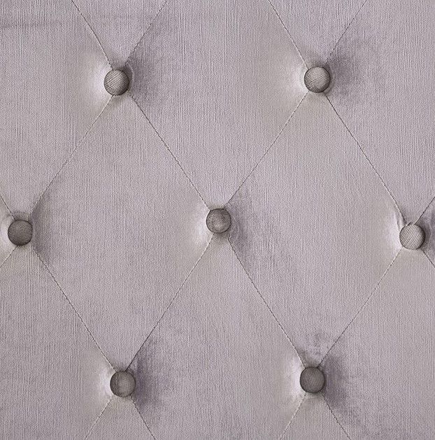 Furniture of America® Rosabelle Gray Eastern King Upholstered Panel Bed-3