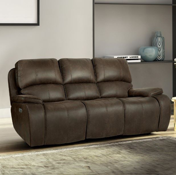 New Classic® Home Furnishings Brookings Brown Power Reclinining Sofa-1