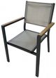 Furniture of America® Mackay 5-Piece Gunmetal/Natural Aluminum/Wood Outdoor Patio Dining Set-3