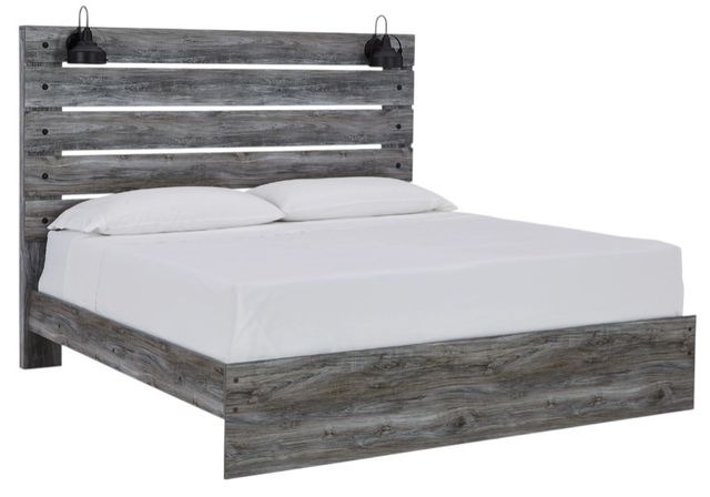 Signature Design by Ashley® Baystorm Smoky Gray King Panel Bed-0