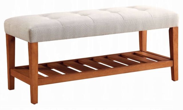 ACME Furniture Charla Light Gray/Oak Bench-0