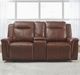 Liberty Furniture Avery Cognac Power Reclining Loveseat with Console-2