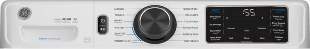 GE® 5.0 Cu. Ft. White Front Load Washer-2