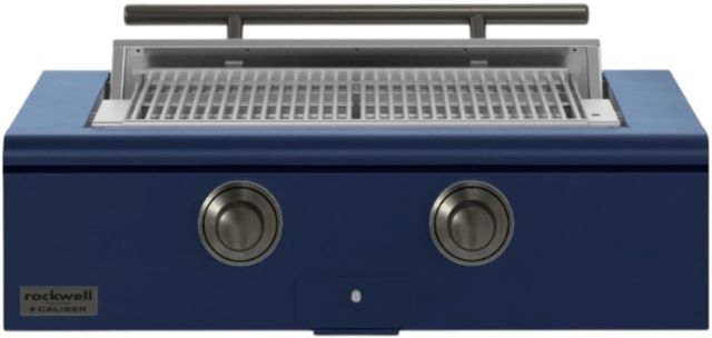 Caliber™ Rockwell 2-Burner Cobalt Built-In Natural Gas Grill with Pewter Hardware-0