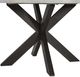 Elements International Axel Light Gray Top Dining Table with Espresso Base-5