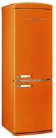 Unique® Appliances Classic Retro 24" 11.7 Cu. Ft. Orange Creamsicle Counter Depth Bottom Freezer Refrigerator-1
