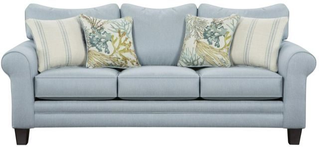 Fusion Furniture Labyrinth Sky Blue Sleeper Sofa-0